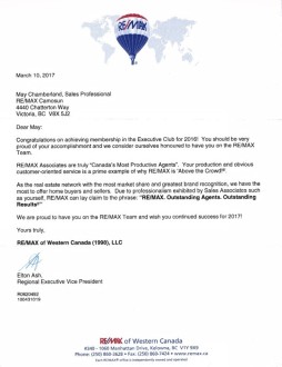 2016 Executive Club Award RE/MAX