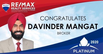Re/Max Platinum Award 2020