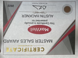 Masters Sales Award
