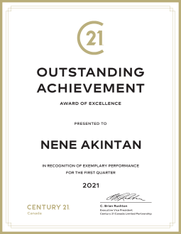Outstanding Achievement Award Qtr 1